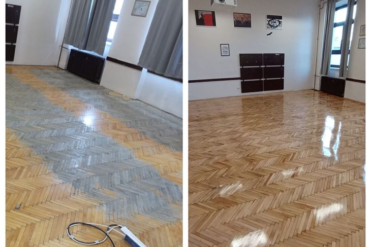 Jedna od učionica prije i poslije renoviranja (Foto: Gimnazijapula.hr)