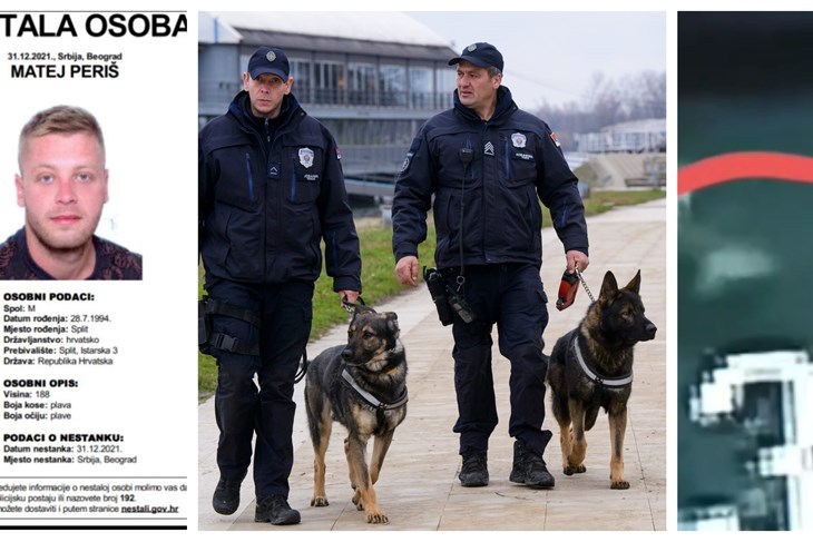 Matej Periš, srpski policajci obilaze teren uz Savu i djelić nove snimke
