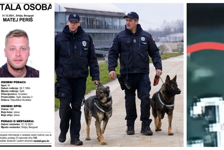 Matej Periš, srpski policajci obilaze teren uz Savu i djelić nove snimke