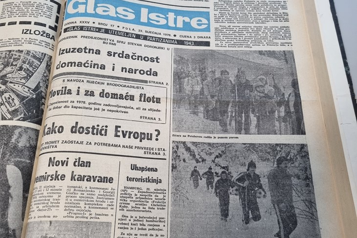 Glas Istre, siječanj 1978. 