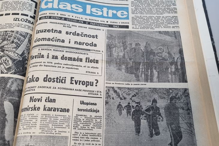 Glas Istre, siječanj 1978. 
