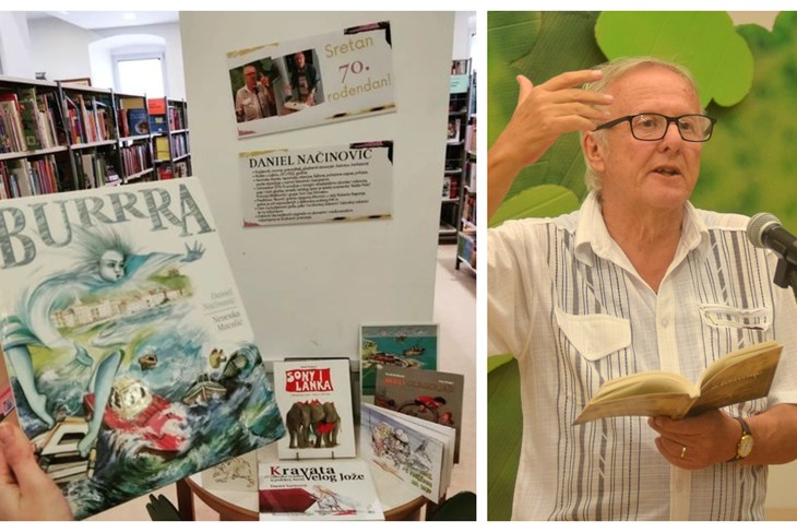 Izbor iz djela Daniela Načinovića u pulskoj Gradskoj knjižnici i čitaonici / Daniel Načinović