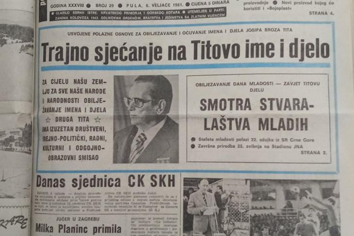 Glas Istre, 6. veljače 1981.
