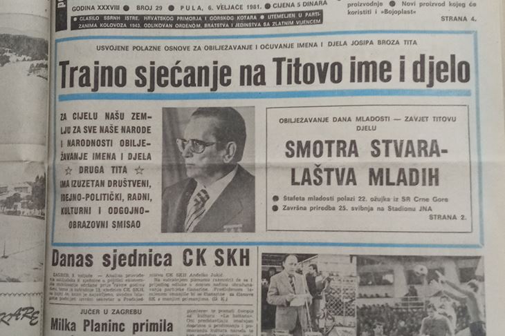 Glas Istre, 6. veljače 1981.