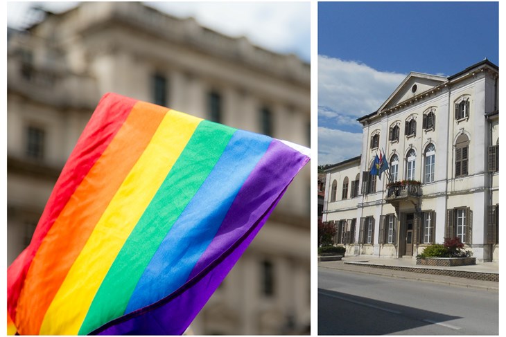 LGBT zastava / Pazinska Gradska palača (Foto: Unsplash / Arhiva)