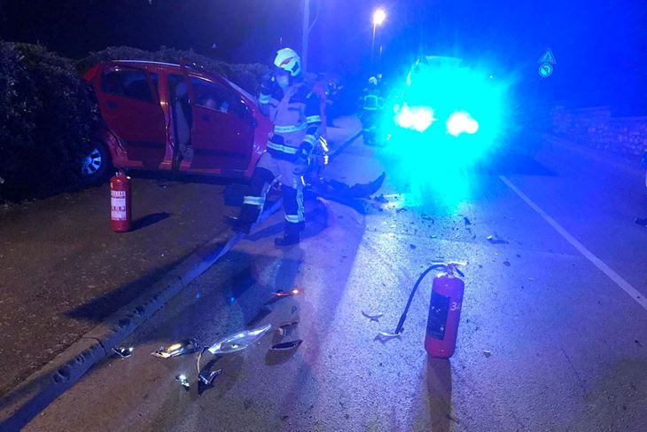 Prometna nesreća u Rovinju (Foto: JVP Rovinj)