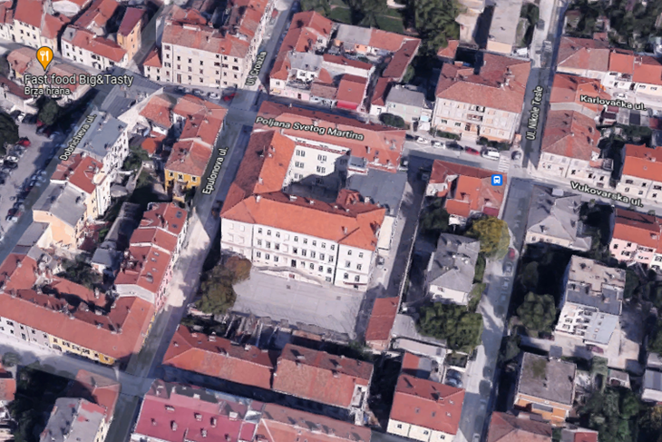 Dio grada u kojem se nalaze ove dvije ustanove (Google Maps)