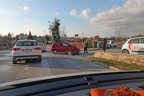 Današnja nesreća na Medulinskoj cesti (snimio Cristian BRUNO GALIĆ)