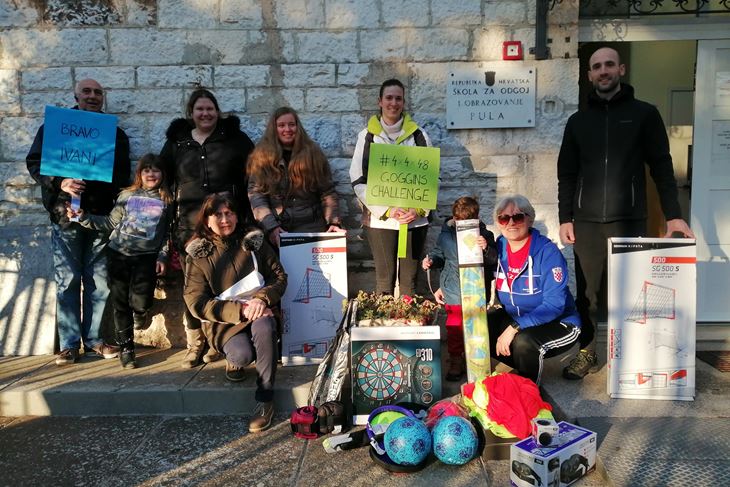 Ivan Pentek u humanitarnoj nutrci sakupio novac za sportske rekvizite za Sxkolu za obrazovanje i odgoj PulaSnimila: L. BAGAR