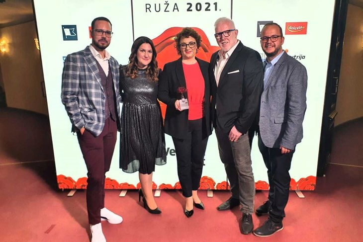 Ekipa Radio Istre na dodjeli nagrade "Večernjakova ruža"