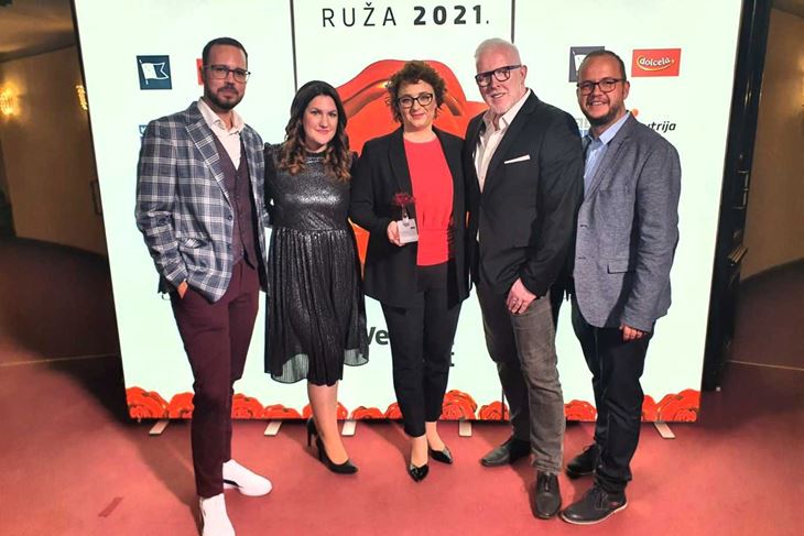 Ekipa Radio Istre na dodjeli nagrade "Večernjakova ruža"