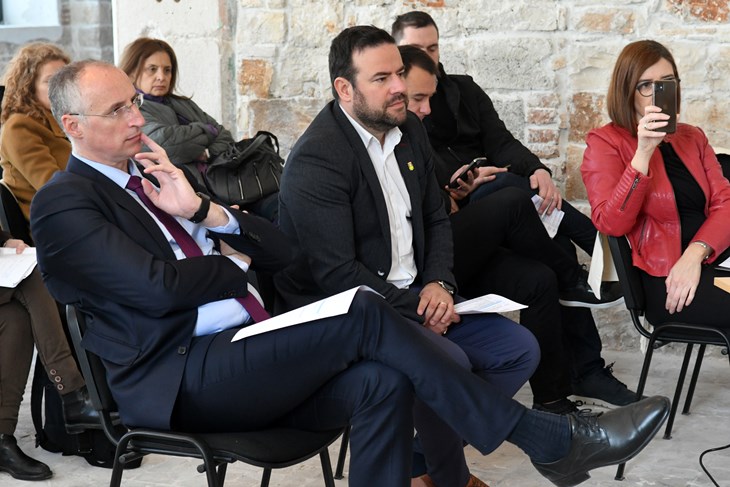 Gradonačelnik Splita Ivica Puljak i Pule Filip Zoričić(Snimio Danilo MEMEDOVIĆ)