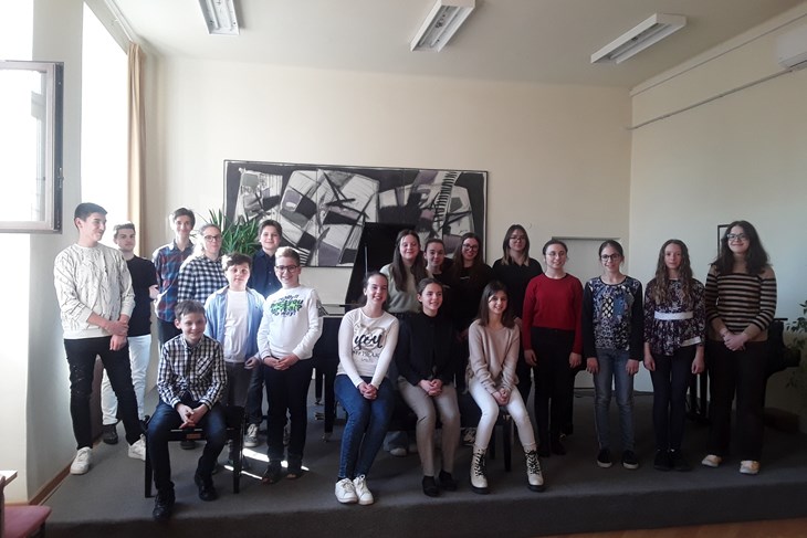 Učenici klavirskog odjela pulske Glazbene skole 