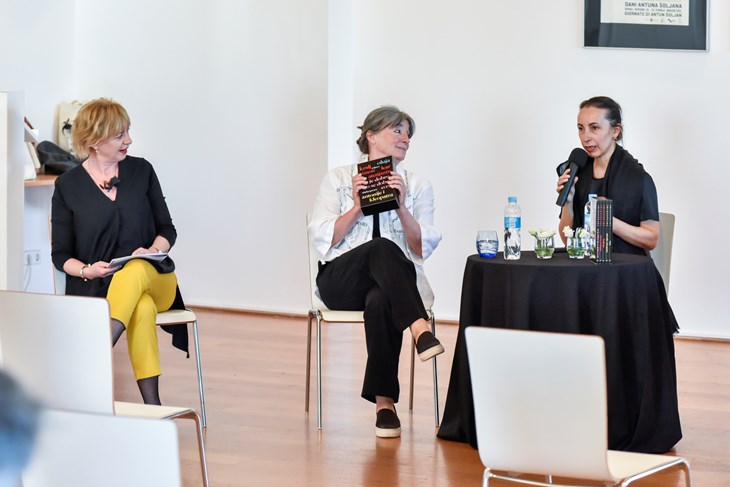 Vanja Matujec, Maja Šoljan i Melita Jurkota na prošlogodišnjim Šoljanovim danima (Dražen Družetić)