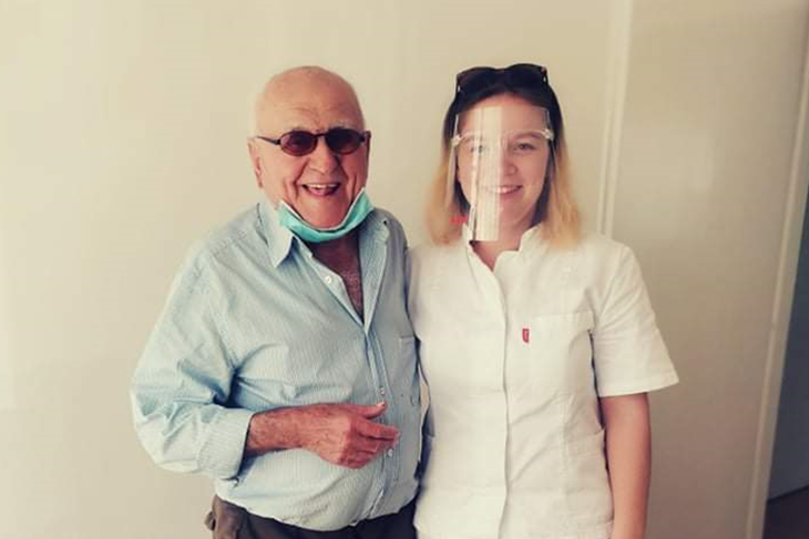 Dušan Medančić i liječnica iz Barbana Kristina Đuherić