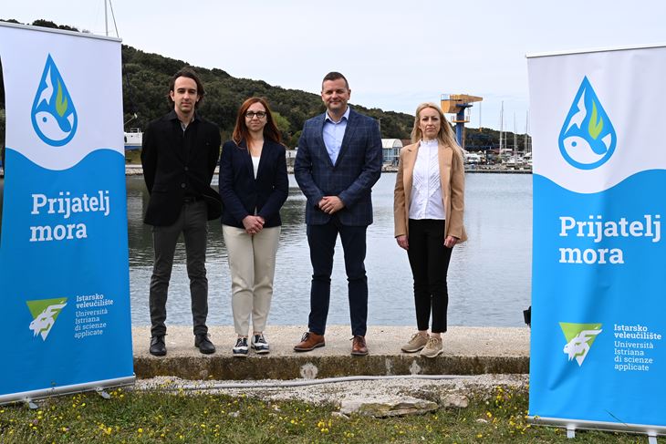 Istarsko veleučilište, Na slici  David Košara, Jessica Acquavita, Daglas Koraca i  Sanja Grbac Babić (Snimio Milivoj Mijošek)