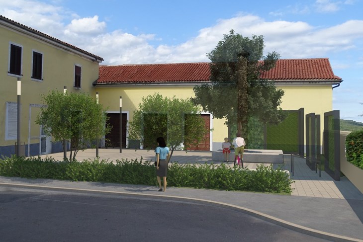 Vizualizacija Trga Matka Laginje u Rovnjskom Selu (Foto Grad Rovinj)