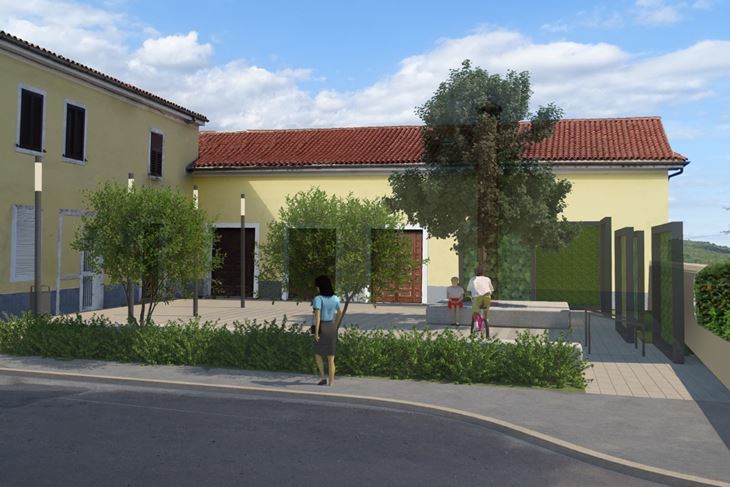 Vizualizacija Trga Matka Laginje u Rovnjskom Selu (Foto Grad Rovinj)