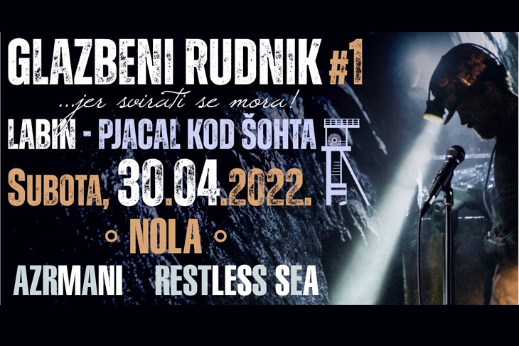 Plakat manifestacije "Glazbeni Rudnik"