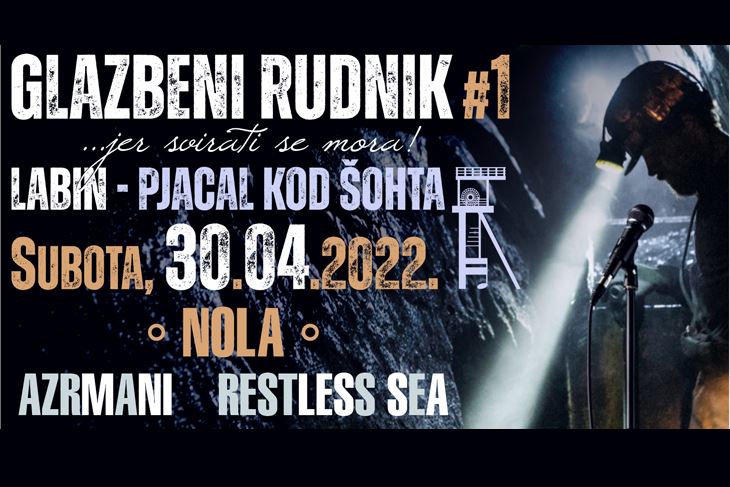 Plakat manifestacije "Glazbeni Rudnik"
