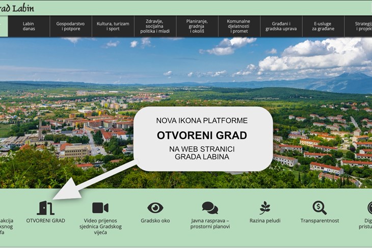 Web straniva Grada Labina