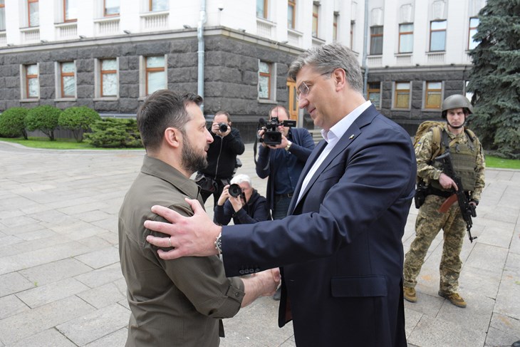 Volodimir Zelenski i Andrej Plenković (Foto: Vlada RH)