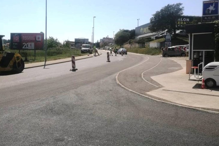 Križanje Ulice Rimske centurijacije, Santorijeve i Gumpčeve (Foto Grad Pula)