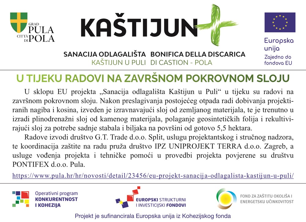 Sanacija odlagališta Kaštijun u Puli