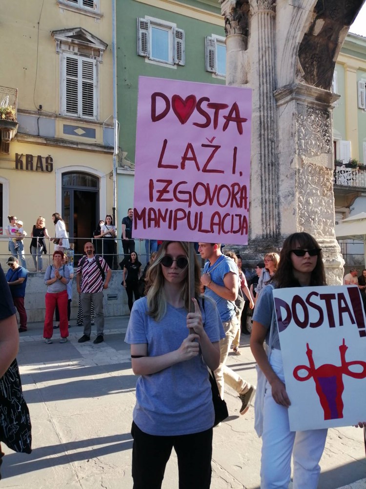 Prosvjed na Portarati