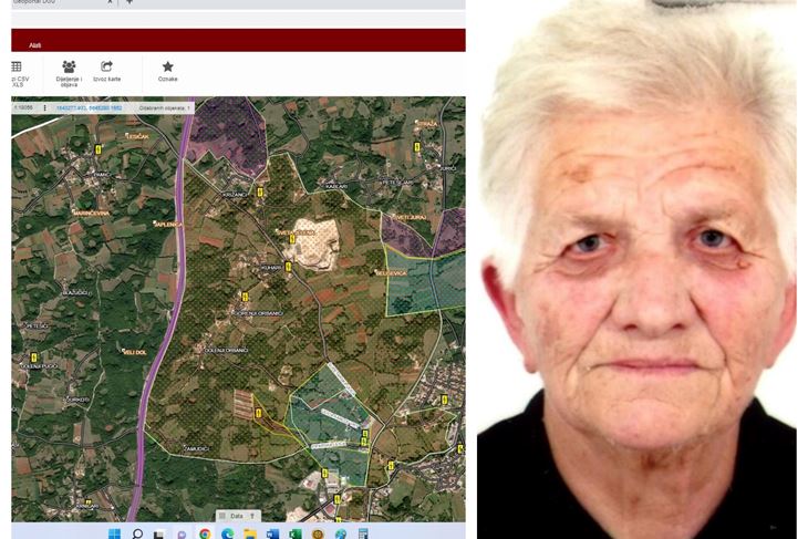 Vatrogasci intenzivno pretražuju teren / Nestala Roža Zaharija