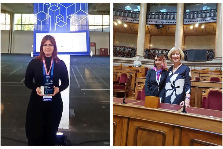 Luana Stepčić / Maja Serbus i profesorica Vedrana Brajković