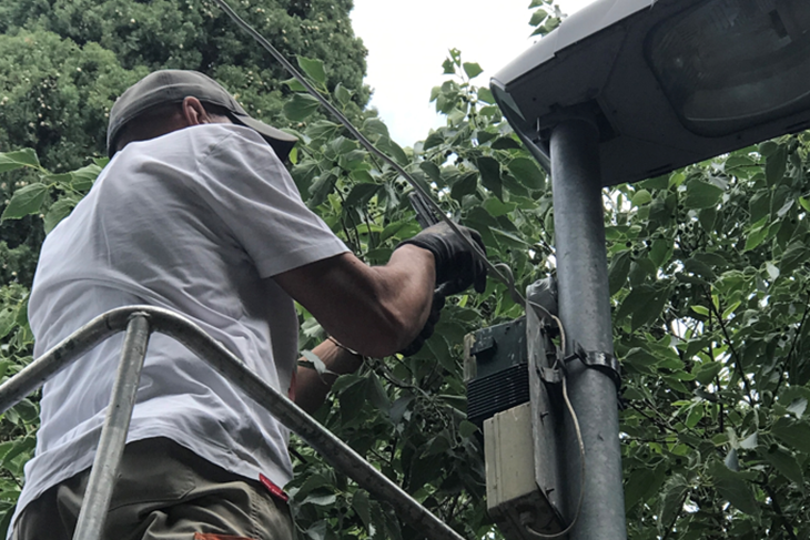 Postavljanje uređaja (snimio Paulo GREGOROVIĆ)