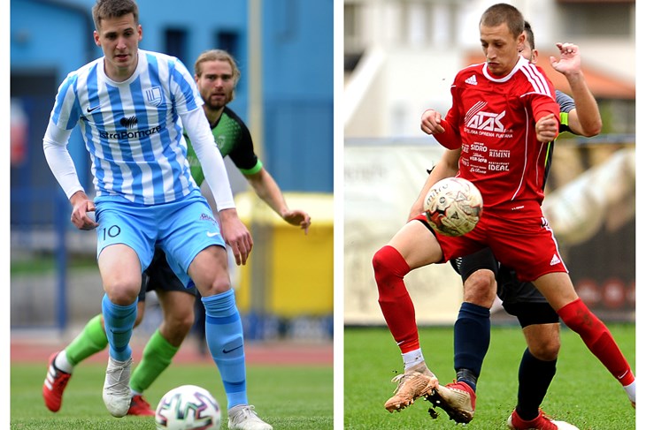 Igor Lepinjica (Jadran) / Maikol Prenc (Funtana) (Snimio Milivoj Mijošek)