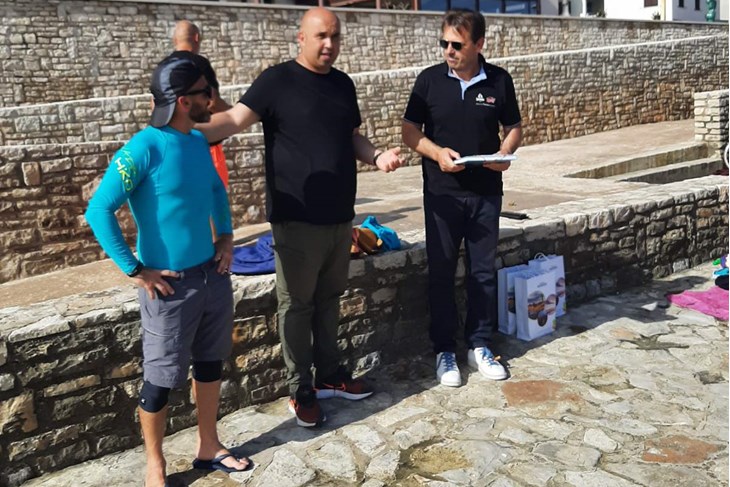 Penini, Boscolo i Milos sa starta u Novigradu ( snimila Sanja BOSNIĆ)