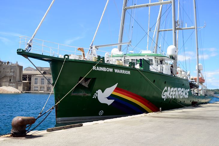 Greenpeacov "Rainbow Warrior" na Molo Carbone (snimio Dejan Štifanić)