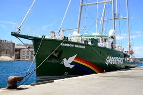 Greenpeacov "Rainbow Warrior" na Molo Carbone (snimio Dejan Štifanić)