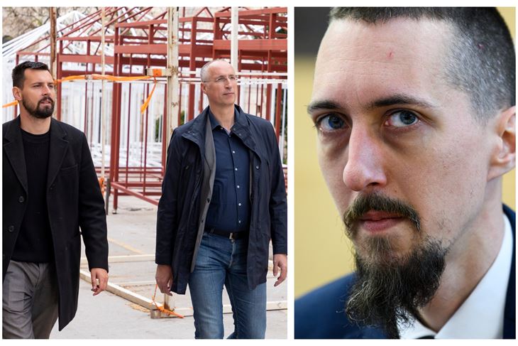 Bojan Ivošević i gradonačelnik Ivica Puljak / Luka Baričić