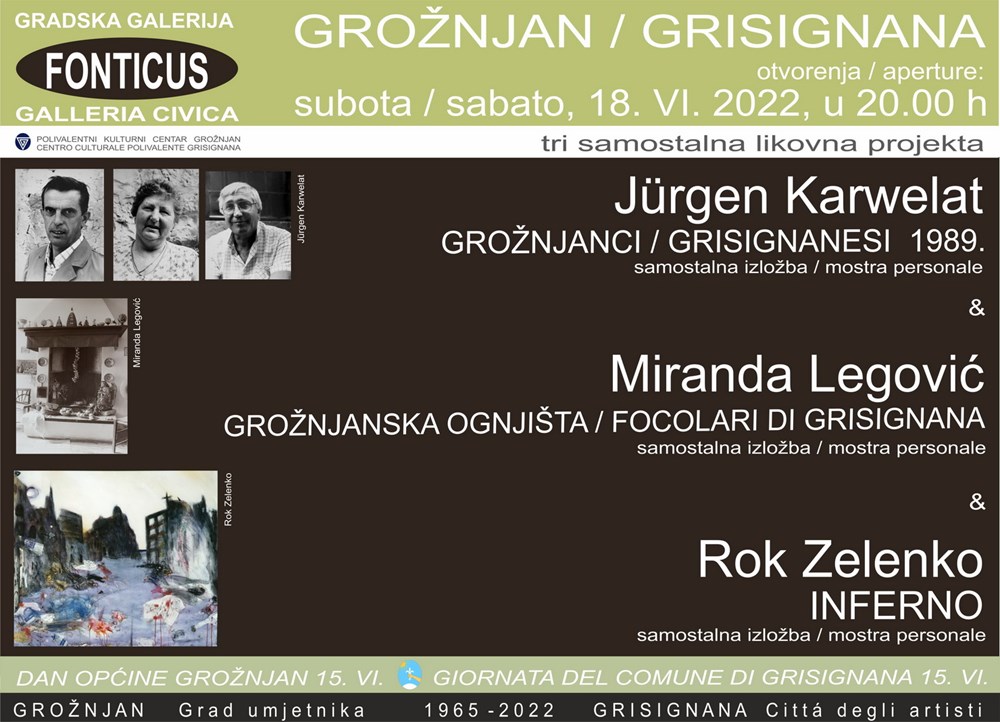 Izložba Jürgena Karwelata "Grožnjanci 1989 / Grisignanesi 1989."