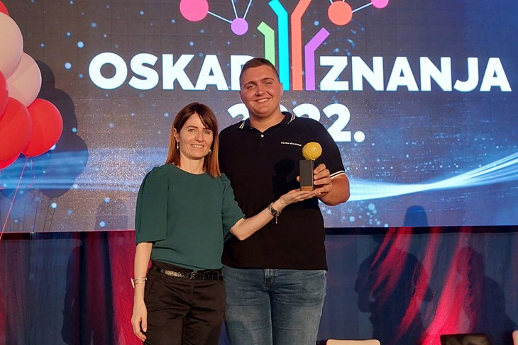 Andi Marković i  mentorica Maja Marković
