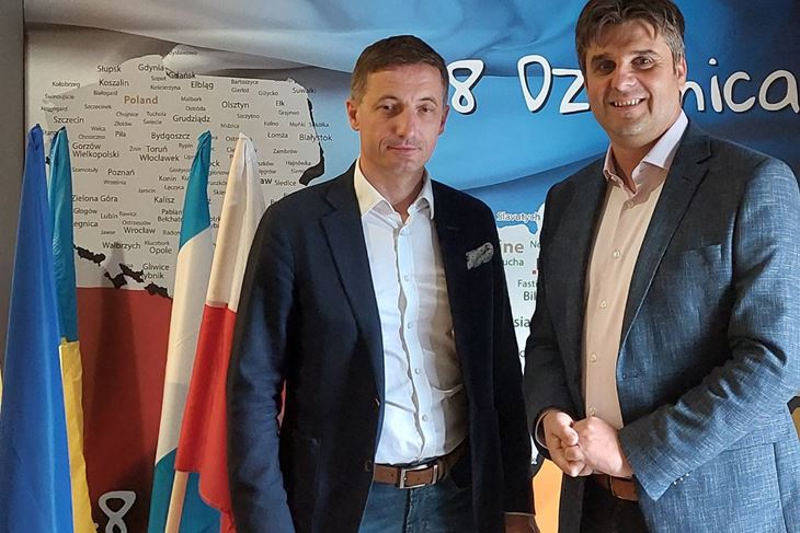 Piotr Kuczera gradonačelnik Rybnika i Valter Glavičić