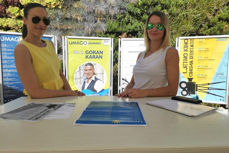Larisa Gašperini i Iva Jakac Brajković (Foto Grad Umag)