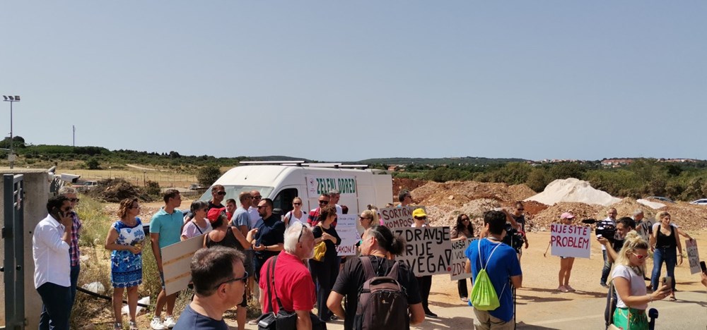 Prosvjed na Kaštijunu (snimio Marcello Rosanda)