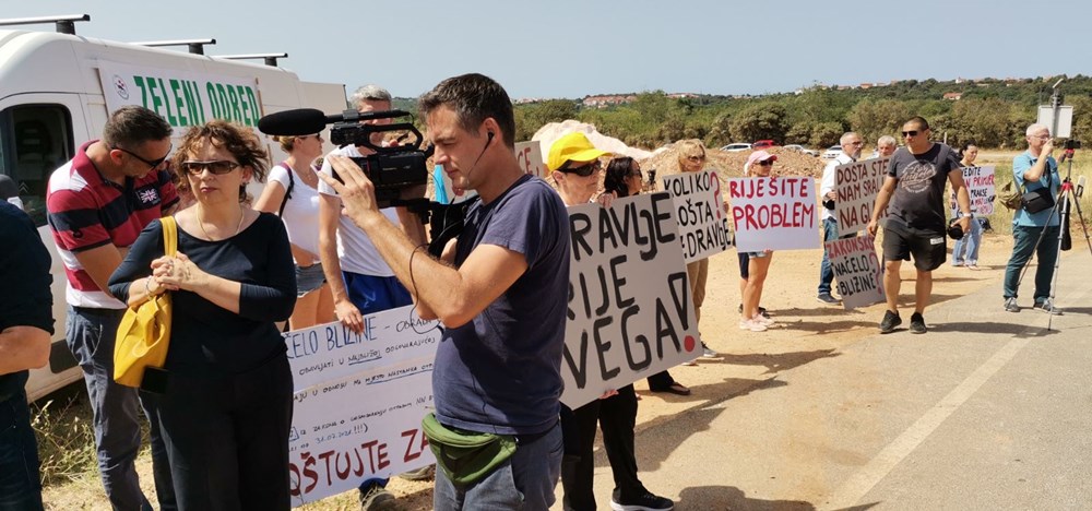 Prosvjed na Kaštijunu (snimio Marcello Rosanda)