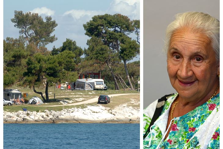 Antonia Bravaro i kamp u Medulinu