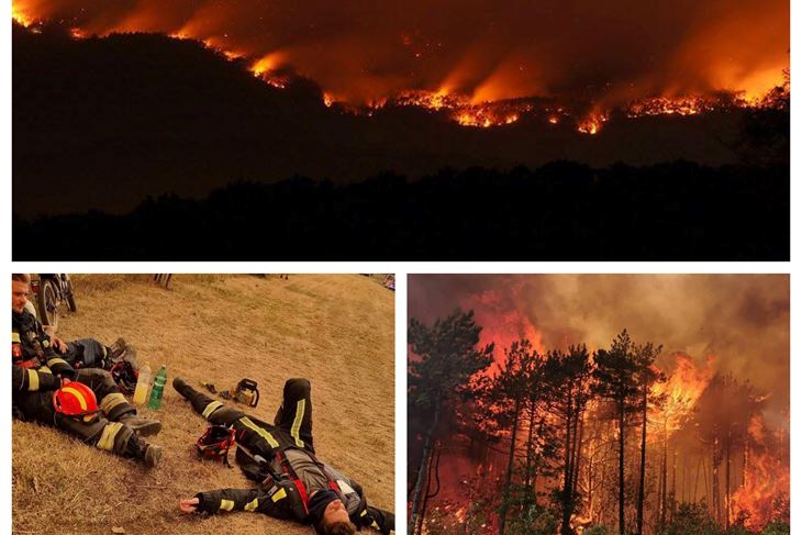 Požar u Sloveniji (foto Facebook stranica Gasilci 112)