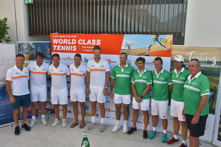 S lijeva na desno: Cash, Baghdatis, Nalbandian, Robredo, Berdych, Stepanek, Ferrer, Hewitt, Haas i Lendl (snimio Duško MARUŠIĆ ČIČI)