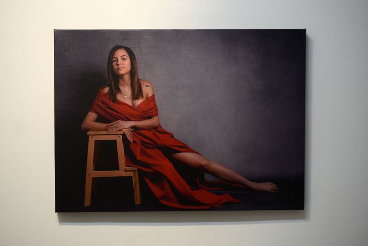 Jedan od portreta s izložbe "One size Beauty" Anne Gaspotić