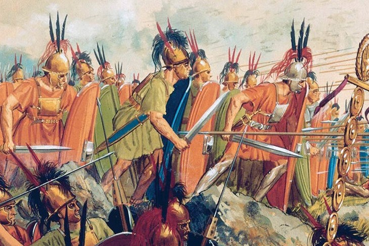 Rimski vojnici u vrijeme 2. st. pr. n. e. (Foto: Macdonald Educational Publishing)