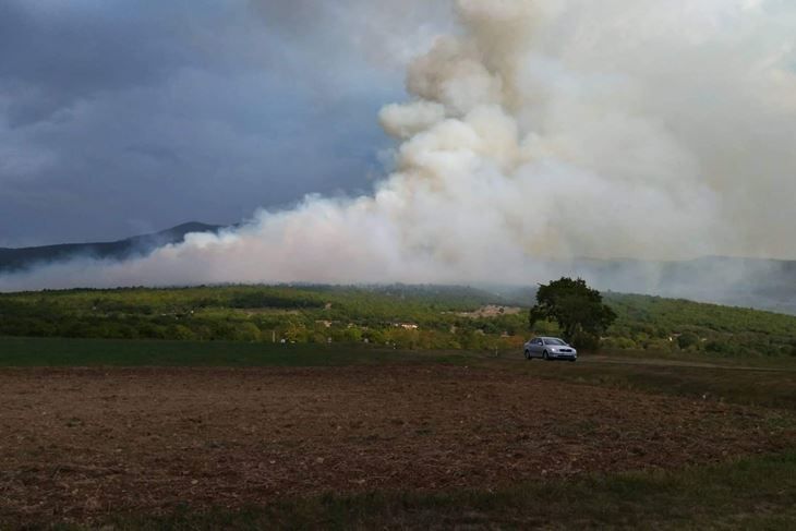 Požar na Učki (Foto: Facebook Vatrogasci 193)