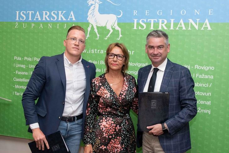 Marko Kontošić, Orhideja Petković i Boris Miltić (Foto Istarska županija)
